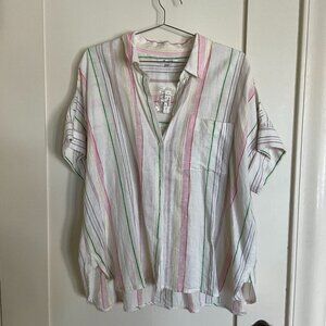 Madewell Multicolor Striped Button Down Shirt